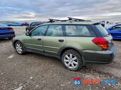 Trzecie zdjęcie samochodu z tyłu: 2006 SUBARU LEGACY OUTBACK 2.5I VIN:4S4BP61C267305396 - miniatura