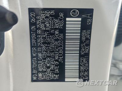 Zdjęcie 12 z 13 samochodu: 2020 LEXUS UX 250H VIN:JTHL9JBH3L2031584 - miniatura