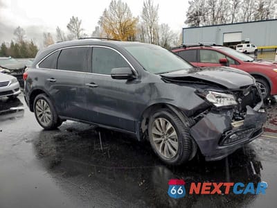 Czwarte zdjęcie samochodu z boku: 2014 ACURA MDX TECHNOLOGY VIN:5FRYD4H46EB033856 - miniatura