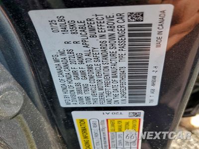 Zdjęcie 12 z 15 samochodu: 2026 HONDA CIVIC SPORT VIN:2HGFE2F55TH509478 - miniatura