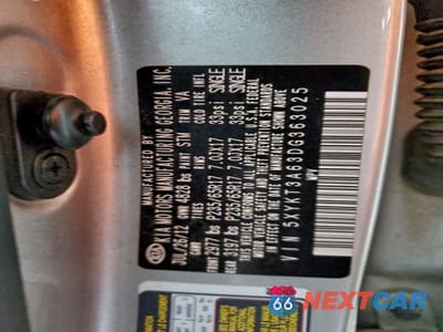 Zdjęcie 13 z 13 samochodu: 2013 KIA SORENTO LX VIN:5XYKT3A63DG363025 - miniatura