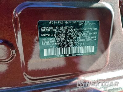 Zdjęcie 13 z 16 samochodu: 2017 SUBARU CROSSTREK LIMITED VIN:JF2GPAKC5HH259332 - miniatura