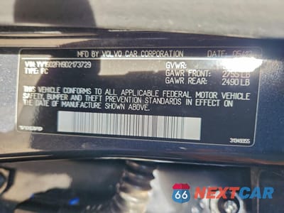 Zdjęcie 12 z 12 samochodu: 2013 VOLVO S60 T6 VIN:YV1902FH9D2173729 - miniatura