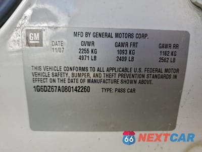 Zdjęcie 12 z 12 samochodu: 2008 CADILLAC STS VIN:1G6DZ67A080142260 - miniatura