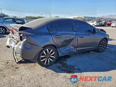 Trzecie zdjęcie samochodu z tyłu: 2014 HONDA CIVIC EXL VIN:19XFB2F93EE071763 - miniatura