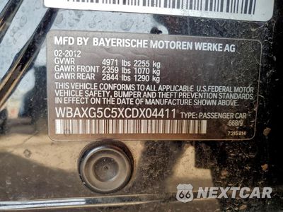 Zdjęcie 12 z 14 samochodu: 2012 BMW 528 I VIN:WBAXG5C5XCDX04411 - miniatura