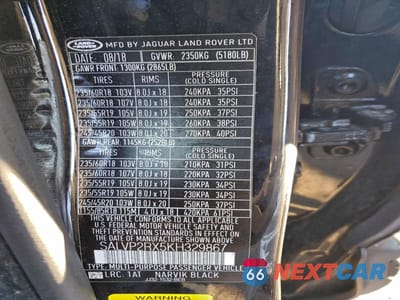 Zdjęcie 13 z 13 samochodu: 2019 LAND ROVER RANGE ROVER EVOQUE SE VIN:SALVP2RX5KH329867 - miniatura