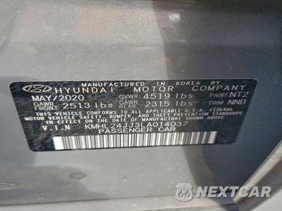 Zdjęcie 12 z 12 samochodu: 2020 HYUNDAI SONATA HYBRID VIN:KMHL24JJ3LA014037 - miniatura