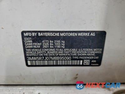 Zdjęcie 12 z 12 samochodu: 2021 BMW 330XI VIN:3MW5R7J07M8B95090 - miniatura