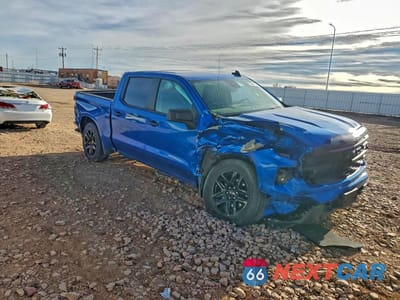 Czwarte zdjęcie samochodu z boku: 2023 CHEVROLET SILVERADO K1500 CUSTOM VIN:3GCPDBEK8PG151795 - miniatura