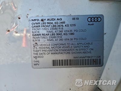 Zdjęcie 13 z 16 samochodu: 2019 AUDI Q5 PREMIUM VIN:WA1ANAFY6K2111226 - miniatura