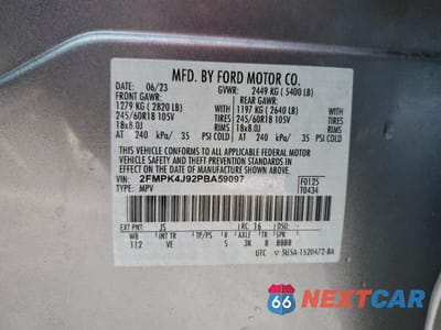 Zdjęcie 13 z 15 samochodu: 2023 FORD EDGE SEL VIN:2FMPK4J92PBA59097 - miniatura