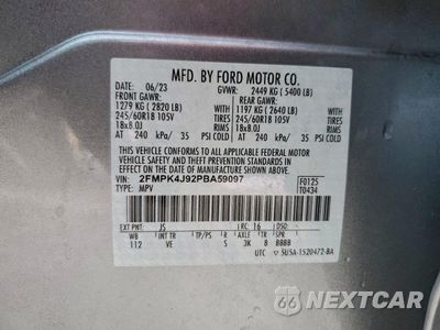 Zdjęcie 13 z 15 samochodu: 2023 FORD EDGE SEL VIN:2FMPK4J92PBA59097 - miniatura