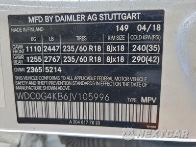 Zdjęcie 13 z 15 samochodu: 2018 MERCEDES-BENZ GLC 300 4MATIC VIN:WDC0G4KB6JV105996 - miniatura