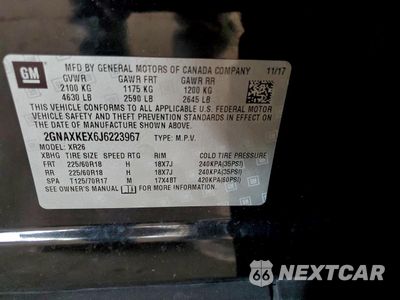 Zdjęcie 12 z 13 samochodu: 2018 CHEVROLET EQUINOX LT VIN:2GNAXKEX6J6223967 - miniatura