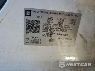 Zdjęcie 12 z 12 samochodu: 2018 GMC SIERRA K1500 SLT VIN:3GTU2NEC1JG466660 - miniatura