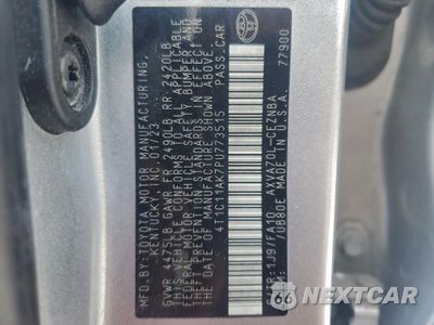 Zdjęcie 12 z 15 samochodu: 2023 TOYOTA CAMRY LE VIN:4T1C11AK7PU773515 - miniatura