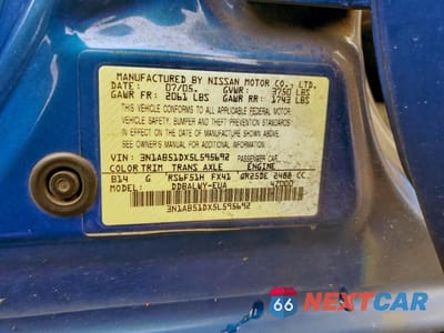 Zdjęcie 12 z 14 samochodu: 2005 NISSAN SENTRA SE-R SPEC V VIN:3N1AB51DX5L595692 - miniatura