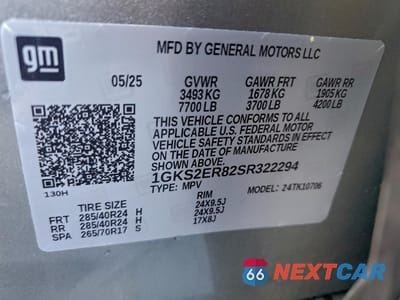 Zdjęcie 13 z 14 samochodu: 2025 GMC YUKON DENALI ULTIMATE VIN:1GKS2ER82SR322294 - miniatura