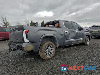 Trzecie zdjęcie samochodu z tyłu: 2025 TOYOTA TUNDRA CREWMAX PLATINUM VIN:5TFMA5EC3SX042378 - miniatura