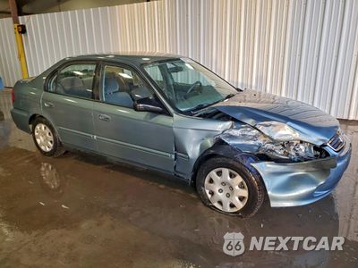 Czwarte zdjęcie samochodu z boku: 2000 HONDA CIVIC BASE VIN:2HGEJ6613YH569391 - miniatura
