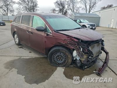 Czwarte zdjęcie samochodu z boku: 2014 HONDA ODYSSEY LX VIN:5FNRL5H28EB111793 - miniatura