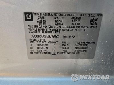 Zdjęcie 12 z 14 samochodu: 2014 CHEVROLET SILVERADO K1500 LTZ VIN:3GCUKSEC8EG339022 - miniatura