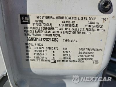 Zdjęcie 12 z 14 samochodu: 2002 CHEVROLET AVALANCHE K1500 VIN:3GNEK13T72G214369 - miniatura