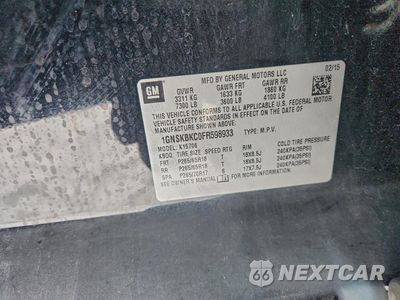 Zdjęcie 13 z 13 samochodu: 2015 CHEVROLET TAHOE K1500 LT VIN:1GNSKBKC0FR598933 - miniatura