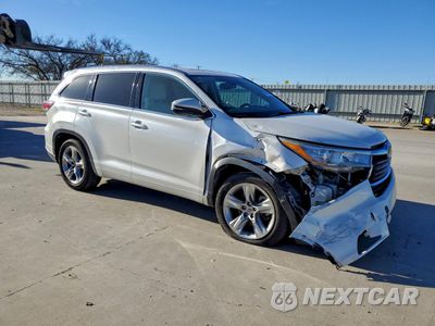 Czwarte zdjęcie samochodu z boku: 2015 TOYOTA HIGHLANDER LIMITED VIN:5TDYKRFH6FS099878 - miniatura