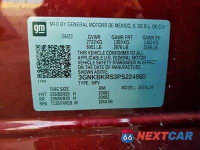 Zdjęcie 13 z 15 samochodu: 2023 CHEVROLET BLAZER RS VIN:3GNKBKRS3PS224960 - miniatura