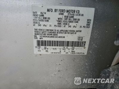 Zdjęcie 12 z 14 samochodu: 2014 FORD EXPLORER XLT VIN:1FM5K8D86EGC45538 - miniatura