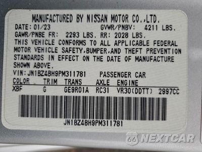 Zdjęcie 13 z 14 samochodu: 2023 NISSAN Z PERFORMANCE VIN:JN1BZ4BH9PM311781 - miniatura
