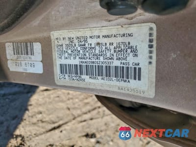 Zdjęcie 12 z 12 samochodu: 1995 TOYOTA COROLLA LE VIN:1NXAE09B0SZ305337 - miniatura