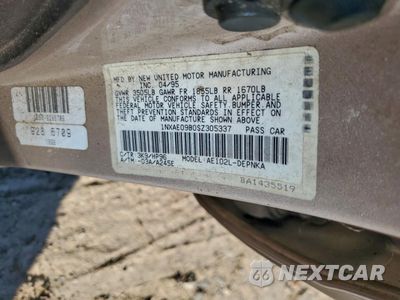 Zdjęcie 12 z 12 samochodu: 1995 TOYOTA COROLLA LE VIN:1NXAE09B0SZ305337 - miniatura