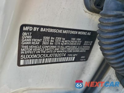 Zdjęcie 13 z 13 samochodu: 2018 BMW X4 XDRIVE28I VIN:5UXXW3C5XJ0T82074 - miniatura