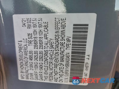 Zdjęcie 14 z 14 samochodu: 2021 HONDA CR-V EX VIN:5J6RW1H58MA004674 - miniatura