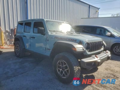 Czwarte zdjęcie samochodu z boku: 2024 JEEP WRANGLER RUBICON VIN:1C4PJXFN0RW120785 - miniatura