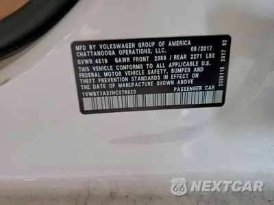 Zdjęcie 23 z 24 samochodu: 2017 VOLKSWAGEN PASSAT SE VIN:1VWBT7A37HC076923 - miniatura