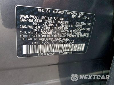 Zdjęcie 13 z 13 samochodu: 2025 SUBARU FORESTER TOURING VIN:JF2SLDTC1SH493304 - miniatura