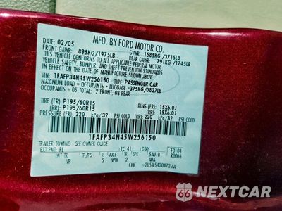 Zdjęcie 13 z 13 samochodu: 2005 FORD FOCUS ZX4 VIN:1FAFP34N45W256150 - miniatura