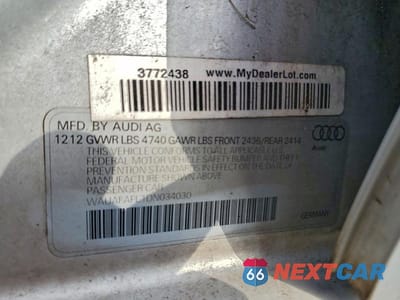 Zdjęcie 12 z 12 samochodu: 2013 AUDI A4 PREMIUM VIN:WAUAFAFL1DN034030 - miniatura