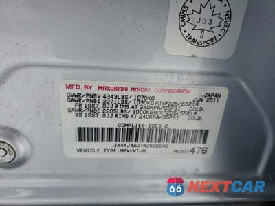 Zdjęcie 13 z 13 samochodu: 2011 MITSUBISHI RVR GT VIN:JA4AJ4AU7BZ606642 - miniatura