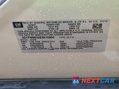 Zdjęcie 13 z 14 samochodu: 2014 CADILLAC SRX LUXURY COLLECTION VIN:3GYFNBE32ES615850 - miniatura