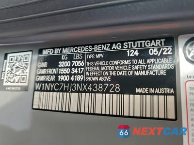 Zdjęcie 13 z 15 samochodu: 2022 MERCEDES-BENZ G 63 AMG VIN:W1NYC7HJ3NX438728 - miniatura