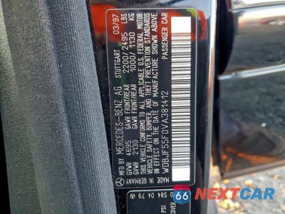 Zdjęcie 12 z 12 samochodu: 1997 MERCEDES-BENZ E 320 VIN:WDBJF55F0VA381412 - miniatura