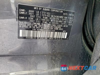 Zdjęcie 13 z 16 samochodu: 2024 SUBARU ASCENT ONYX EDITION VIN:4S4WMAHD8R3437408 - miniatura