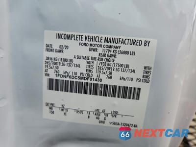 Zdjęcie 10 z 10 samochodu: 2021 FORD F650 DUMP TRUCK VIN:1FDNF6DC5MDF01438 - miniatura