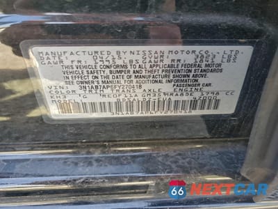 Zdjęcie 12 z 12 samochodu: 2015 NISSAN SENTRA S VIN:3N1AB7AP6FY270418 - miniatura
