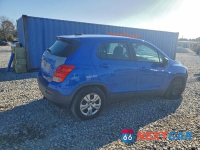 Trzecie zdjęcie samochodu z tyłu: 2015 CHEVROLET TRAX LS VIN:KL7CJKSBXFB076081 - miniatura